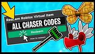 ALL ROBLOX TOY CHASER CODE ITEMS! (SHOWCASE)