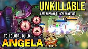 ANGELA BEST BUILD 2023 | BUILD TOP 1 GLOBAL ANGELA GAMEPLAY | MOBILE LEGENDS✓