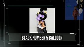 KatchOn, Black Number 5 Balloon Foil - Giant, 40 Inch | Black 5 Balloon Number for 5th Birthday Decorations for Boys | Black 5 Number Balloon, 5 Year Old Balloon for 5th Birthday Decorations Girl