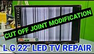 LG 22" LED TV VERTICAL LINE PROBLEM SOLVE || HOW TO FIX LG LED TV ||