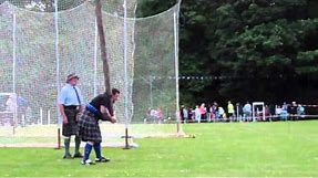 Tossing The Caber Scottish Highland Games Markinch Fife Scotland
