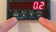 Calibration counter settings on the Intuitive digital panel