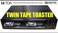 New stereo auto-reverse Dolby NR cassette deck amplifier - TOA BA-823