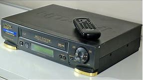 2000 Hitachi VT-MX818E (AU) VCR VHS Tape Rewind (With Remote)