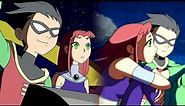 Robin and Starfire Moments - Teen Titans Season 1