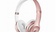 Beats Solo3 - Headphones with mic - on-ear - Bluetooth - wireless, wired - 3.5 mm jack - noise isolating - rose gold - Grade A - Used - for iPad/iPhone/iPod/TV/Watch