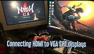 Connecting HDMI to your Sony GDM FW900 24” CRT Monitor