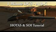 1 Minute DCS - A10C - HOTAS & SOI Tutorial