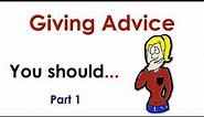 Giving Advice - You Should... (easy English conversation practice) | Learn English - Mark Kulek ESL