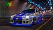 Nissan Skyline GT-R R34 - Ambient Tunnel Drive - 4K Ultra HD 60fps