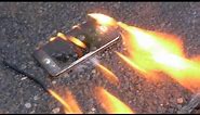 Burning a New iPhone 5 with Gasoline - Will it Survive?