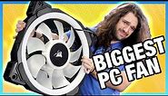 World's Biggest Computer Fan: Corsair 500mm LL RGB Fan