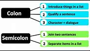 How to use a COLON and SEMICOLON | Learn with Examples