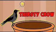 Thirsty Crow - English Story | Moral Stories For Kids | Panchatantra Tales in English