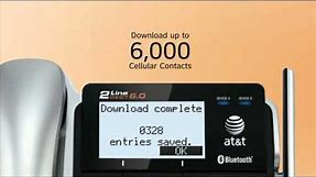 AT&T TL86109 Connect To Cell™ Bluetooth Corded / Cordless Phone