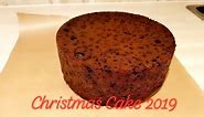 How To Make an 8 inch Traditional British Christmas Cake Tutorial 2019