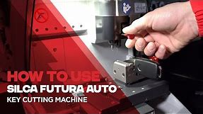 How to use the SILCA FUTURA AUTO key cutting machine