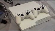 WHITE PS3 Slim 320Gb unboxing (Playstation 3)