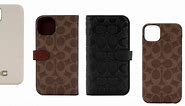 Coach's fashion-forward Italian leather and canvas iPhone 14 cases have arrived