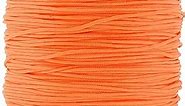 Mandala Crafts Nylon Satin Cord - 1mm Nylon Cord for Jewelry Making Beading - 109 Yds Braided Nylon Satin String Orange Nylon String for Bracelets Rattail Trim Chinese Knot
