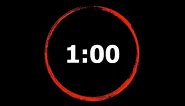 1 Minute Countdown Timer (High Quality)