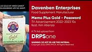 Memo Plus Gold TV Ad 2022-2023 15s with Kim Atienza (Password Version)