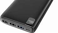 CONXWAN Portable Charger 26800mAh Power Bank 22.5W Fast Charging, 4 USB Outputs PD External Backup Charger Cell Phone USB C Battery Pack Compatible with iPhone Tablets Galaxy Android