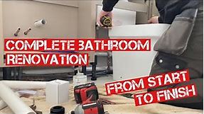 BATHROOM RENOVATION COMPLETE FROM START TO FINISH including Redesign, alterations & Installation UK
