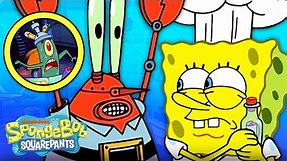 Plankton Tricks SpongeBob with a Robot Mr. Krabs! 🤖🍔 Full Scene | SpongeBob
