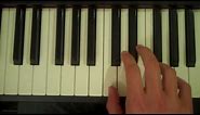 How To Play a Csus4 Chord on Piano