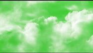 Timelapse Clouds Travel Across Sky on Green Screen Background | HD