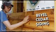 How to Install Bevel Cedar Siding - Building a Shed Part 6