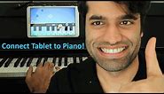 How to connect piano to Tablet