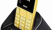 TIANHOO Cell Phone for Seniors 4G/LTE Unlocked, 4G Senior Cell Phone Unlocked, Dual Card Standby, Senior Cell Phone 4g Unlocked ATT with Charging Dock Speaker (Yellow)