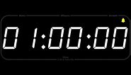 1 Hour - TIMER & ALARM - 1080p - COUNTDOWN