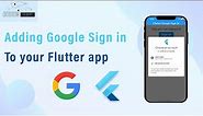 Flutter Google Sign In The easy way