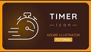 Create Timer icon! / Adobe Illustrator Tutorial