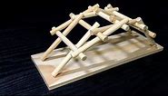 Leonardo da Vinci Bridge Assembly [SabMatt] Wooden model How to make