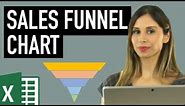 How to Create a Funnel Chart in Excel (Sales funnel based on Excel data)