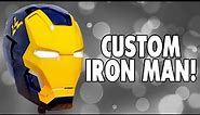 How To Make A Custom Sports Iron Man Helmet! Thirddimensionbuilds helmet tutorial. #ironman #wvu