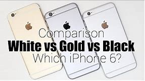 Apple iPhone 6: White (Silver) vs Gold vs Black (Space Gray)