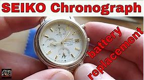 Seiko Chronograph battery replacement quartz movement 7T62