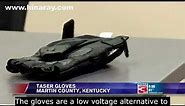 Hinaray electric stun gun gloves taser glove for law enforcement