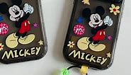 iFiLOVE for iPhone 11 Cute Case, Girls Kids Women Cute Cartoon Minnie Mickey Camera Stand Mirror with Charm Pendant Soft Protective Case Cover for iPhone 11 (Mickey Mouse)