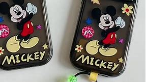 iFiLOVE for iPhone 11 Cute Case, Girls Kids Women Cute Cartoon Minnie Mickey Camera Stand Mirror with Charm Pendant Soft Protective Case Cover for iPhone 11 (Mickey Mouse)