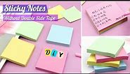 DIY sticky notes without double sided tape _ how to make sticky notes at home