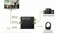 How to connect Digital to Analog Audio converter with TV I DAC Set up with TV I