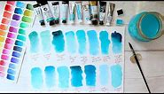 All of my Turquoise Watercolours [Updated]! | Swatches