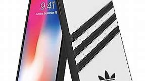 adidas iPhone X/XS White/Black Originals Molded Phone Case, iPhone adidas Case, Drop-Resistant adidas Phone Case