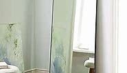 NeuType Full Length Mirror Floor Mirror with Standing Holder Bedroom/Locker Room Standing/Hanging Mirror Dressing Mirror Wall-Mounted Mirror (Black), 65"x22"